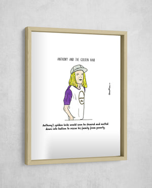 Anthony and the Golden Hair, Gallery Border style, large format