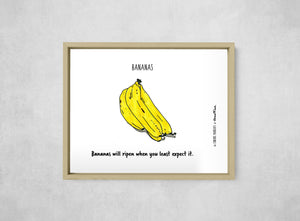 Bananas, Full Print style, large format