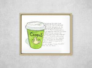 The Magically Replenished Coffee, Full Print style, large format