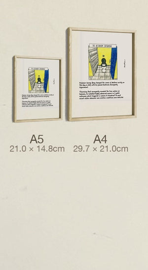The Restroom Experiment, both sizes, true relative scale