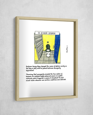 The Restroom Experiment, Gallery Border style, large format