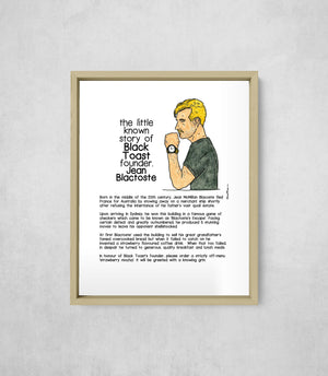 The Little Known Story of Black Toast Founder, Jean Blactoste, Full Print style, large format