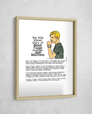 The Little Known Story of Black Toast Founder, Jean Blactoste, Gallery Border style, large format