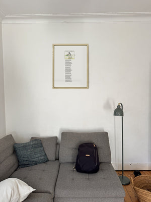 The Mystery of the Extraordinary Boy in a real frame, on the wall