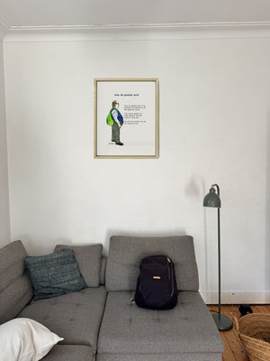Brian the Greatest Actor in a real frame, on the wall
