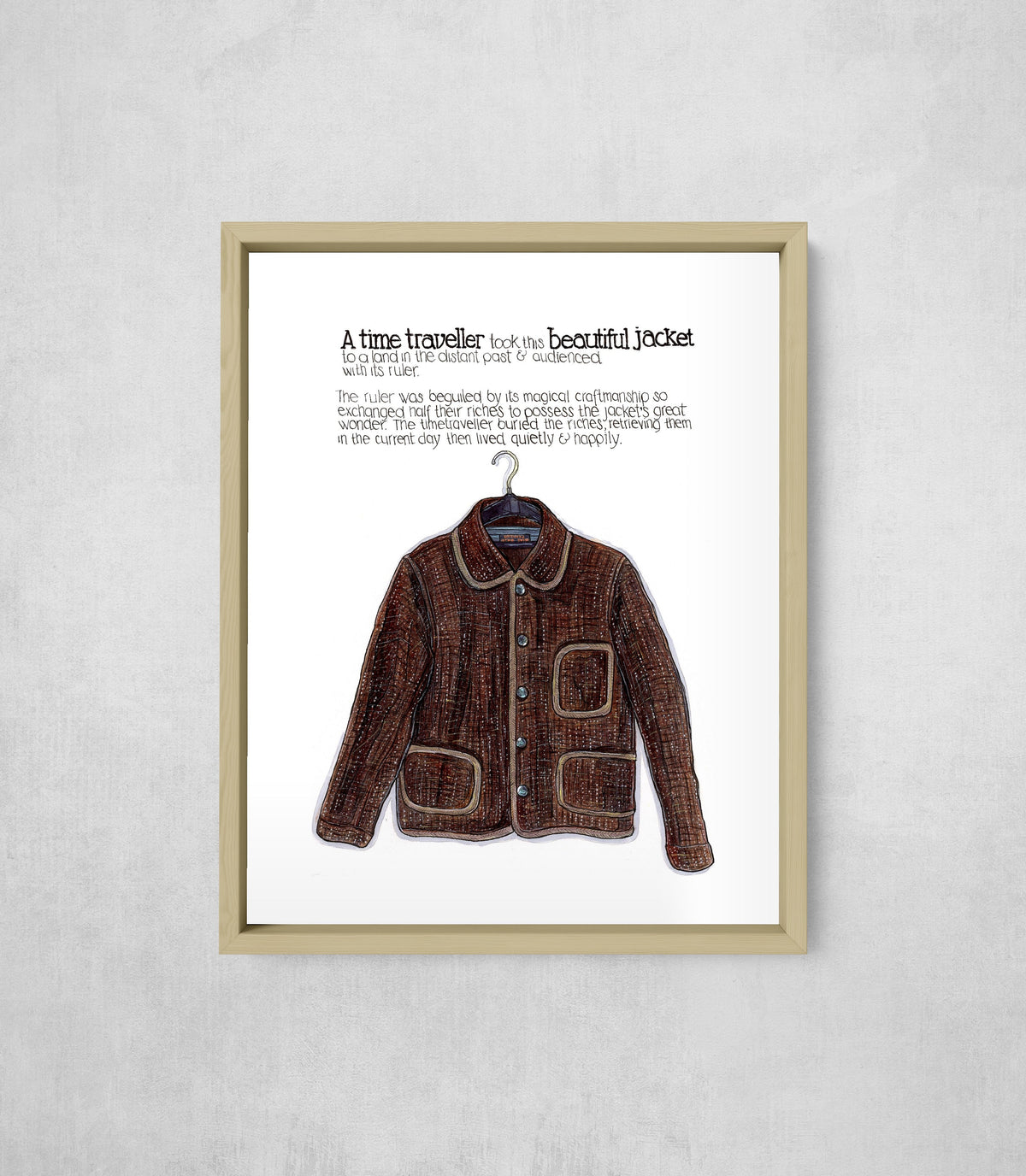 The Ruler's Magical Jacket, framed, front on
