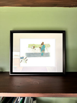 The Bystander Effect in a real frame, on the wall