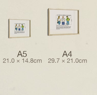 The Cleaner, The Bus Driver & The Street Sweeper, both sizes, true relative scale