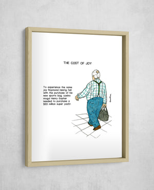 The Cost of Joy, Gallery Border style, large format