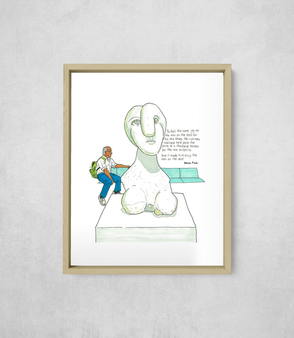 The Envy of the Rich Man, framed, front on