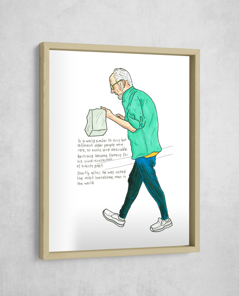 The Handsomest Man, Gallery Border style, large format