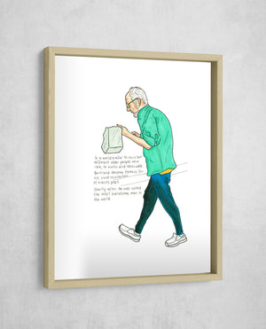 The Handsomest Man, Gallery Border style, large format