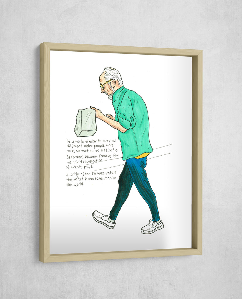 The Handsomest Man, Gallery Border style, large format