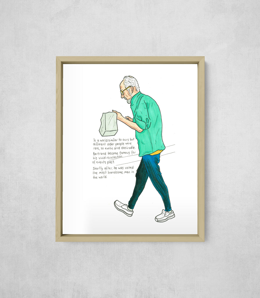 The Handsomest Man, Wide Border style, large format