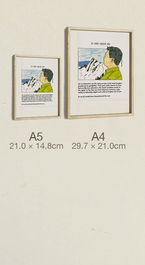 The Hermit Kingdom King, both sizes, true relative scale