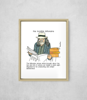 The Invisible Billionaire, Full Print style, large format