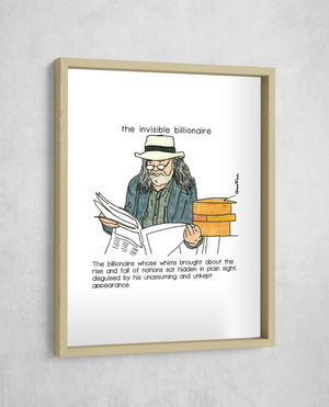 The Invisible Billionaire, Gallery Border style, large format