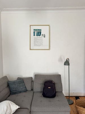 The Jeans That Turned Him Invisible in a real frame, on the wall