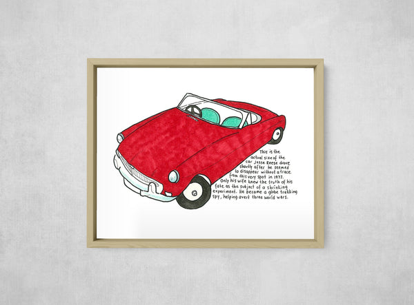 Jesse Reese and the Shrinking Experiment, framed, front on