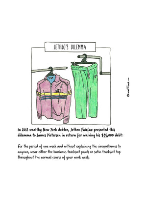 Jethro's Dilemma artwork on its own, unframed
