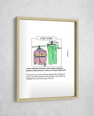 Jethro's Dilemma, Gallery Border style, large format