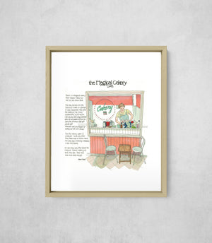 The Magical Cakery, framed, front on