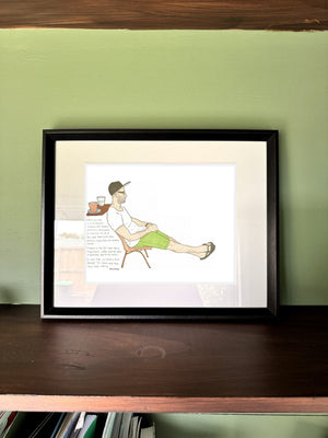 The Maker's Refill in a real frame, on the wall