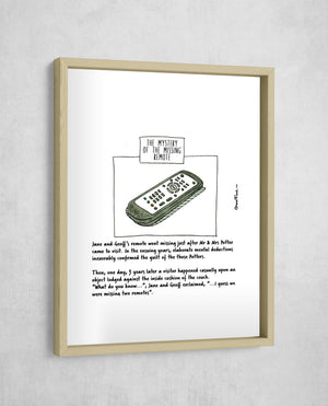 The Mystery of the Missing Remote, Gallery Border style, large format