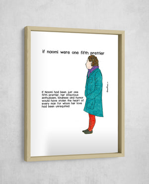 If Naomi Were One Fifth Prettier, Gallery Border style, large format