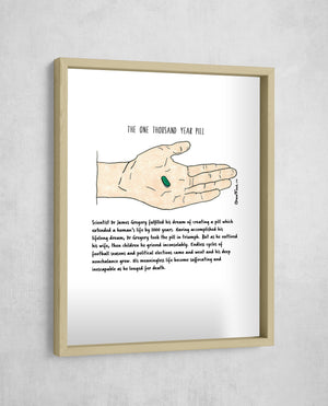 The One Thousand Year Pill, Gallery Border style, large format