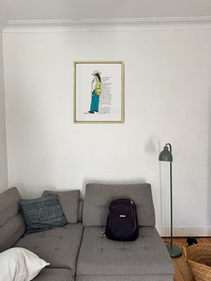 Say Thankyou to Your Parking Inspector in a real frame, on the wall