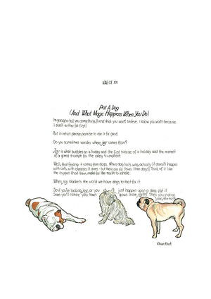 Pat A Dog (And What Magic Happens When You Do) artwork on its own, unframed
