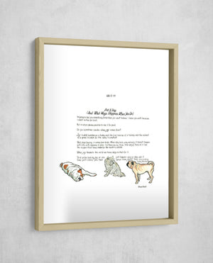 Pat A Dog (And What Magic Happens When You Do), Gallery Border style, large format