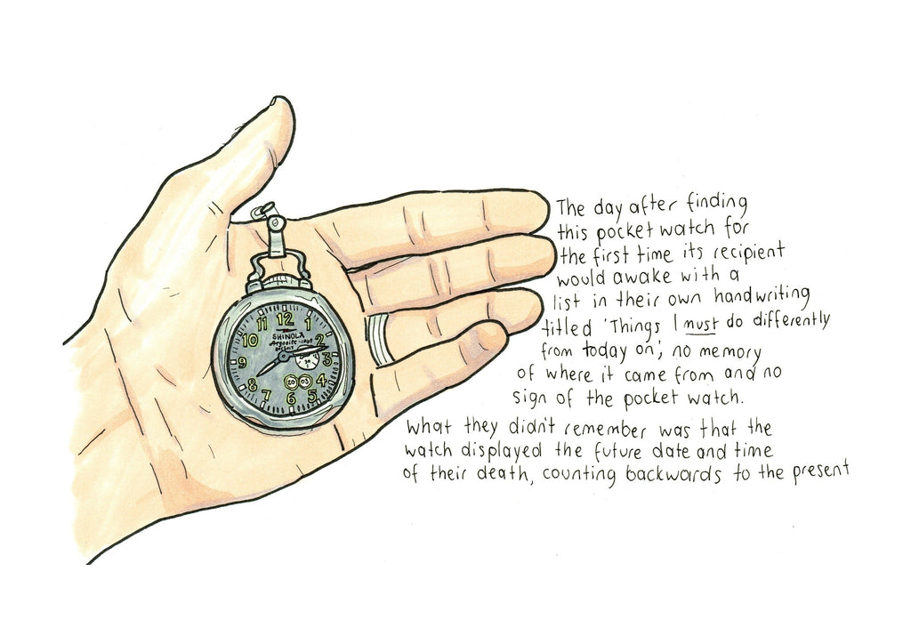 The Pocket Watch artwork on its own, unframed