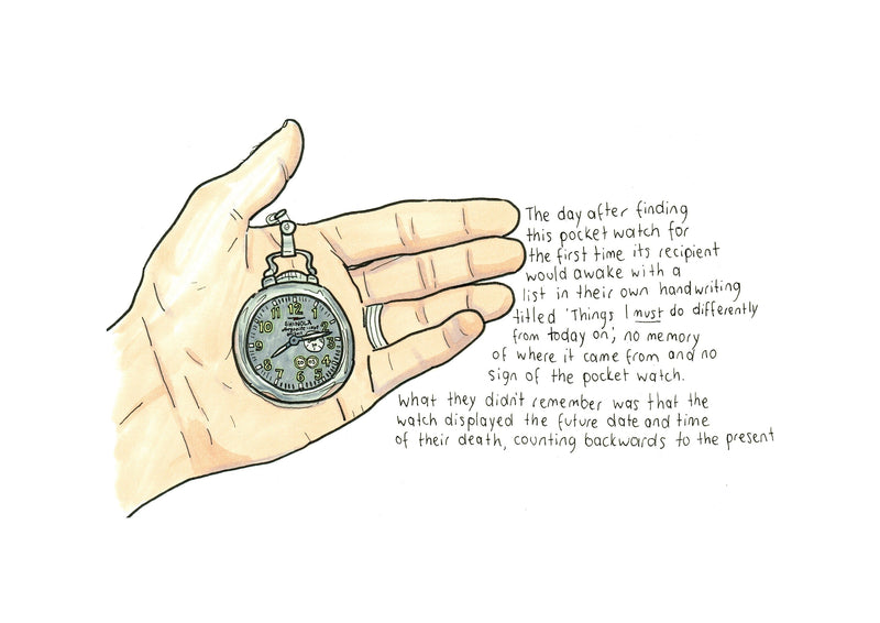 The Pocket Watch artwork on its own, unframed