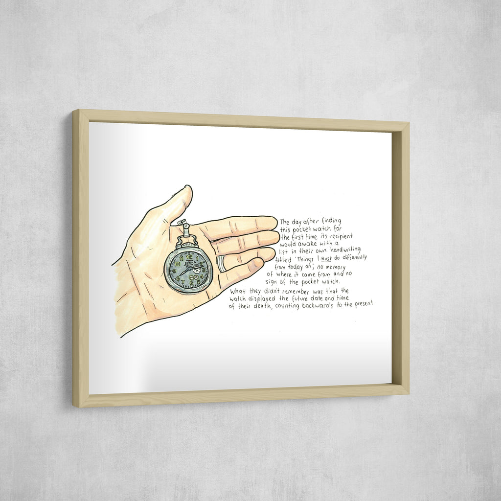Pocket Watch, Gallery Border style, large format