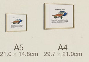 Randall and the Ute Tray, both sizes, true relative scale