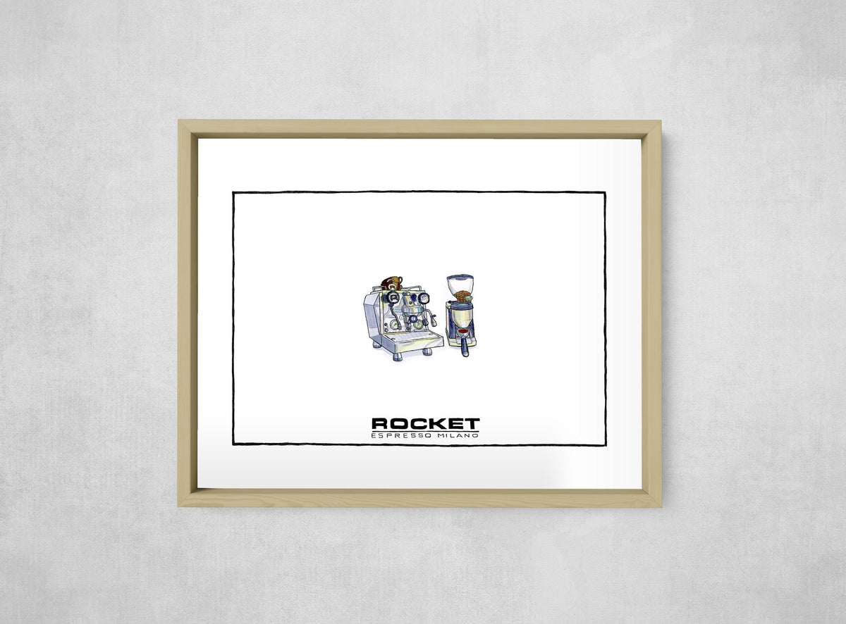 Rocket Giotto, framed, front on