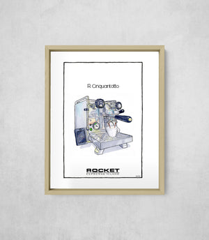 R Cinquantotto, framed, front on