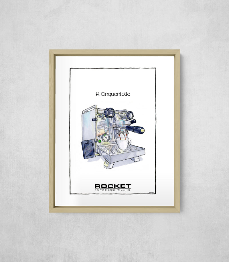R Cinquantotto, framed, front on