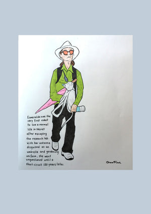 The Secret Life of Esmeralda artwork on its own, unframed