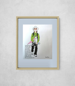 The Secret Life of Esmeralda, framed, front on