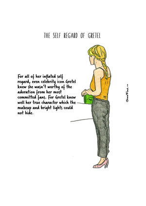 The Self Regard of Gretel artwork on its own, unframed