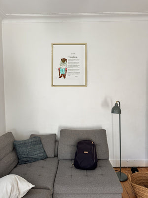 The (True) Tale of a Little Girl and Your Favourite Things in a real frame, on the wall