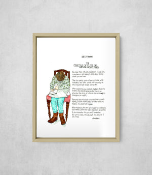 The (True) Tale of a Little Girl and Your Favourite Things, Full Print style, large format