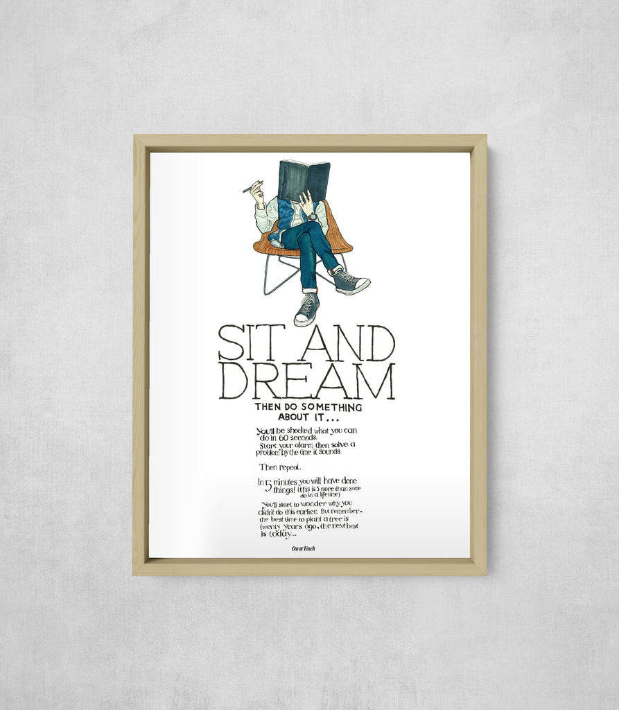 Sit and Dream, Full Print style, large format