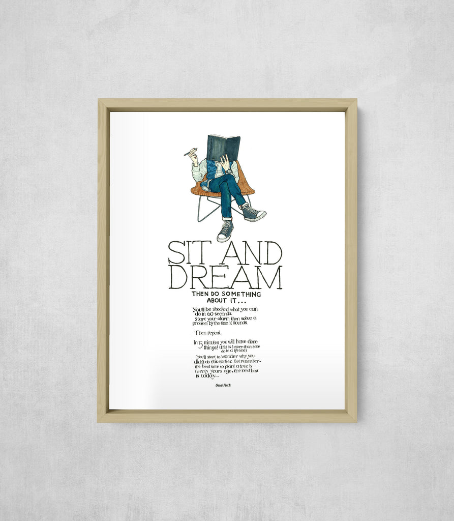Sit and Dream, Full Print style, large format