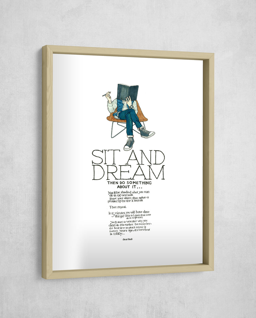 Sit and Dream, Gallery Border style, large format