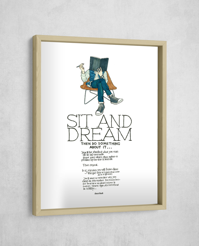 Sit and Dream, Gallery Border style, large format