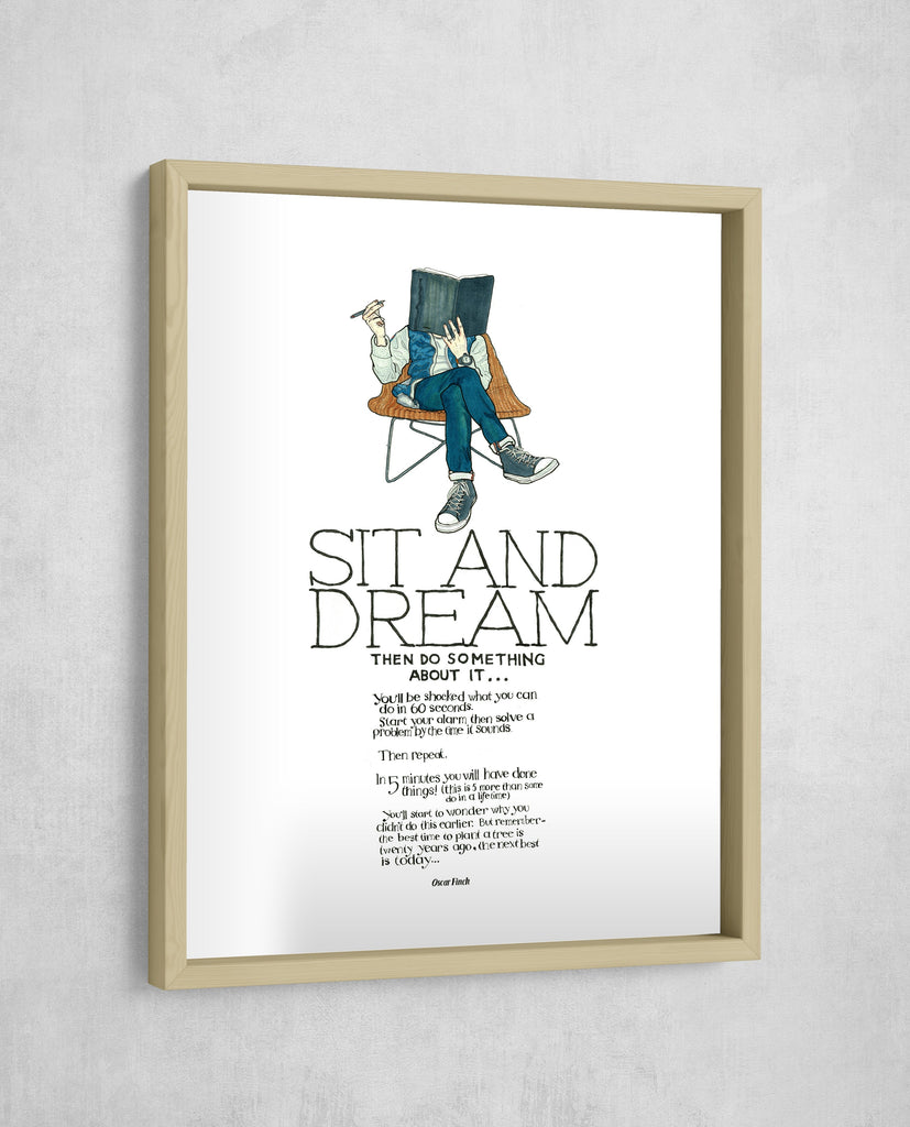 Sit and Dream, Gallery Border style, large format